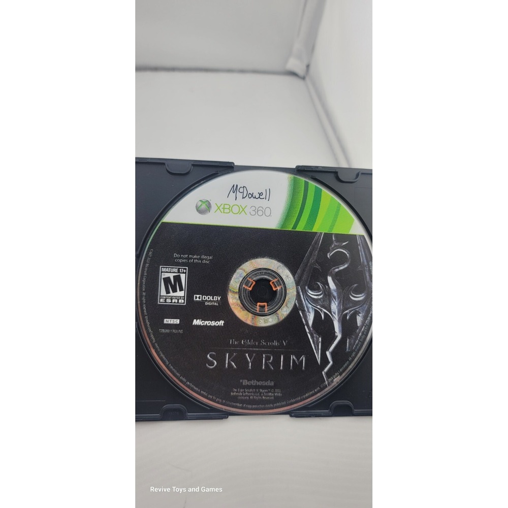 The Elder Scrolls V: Skyrim (Microsoft Xbox 360, 2011) Disc Only Tested Working